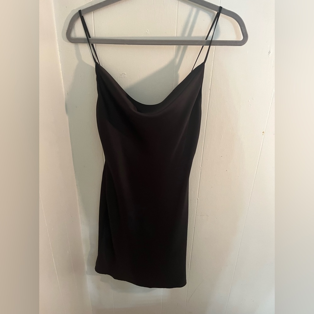 Black Urban Outfitters Cowell Neck Dress